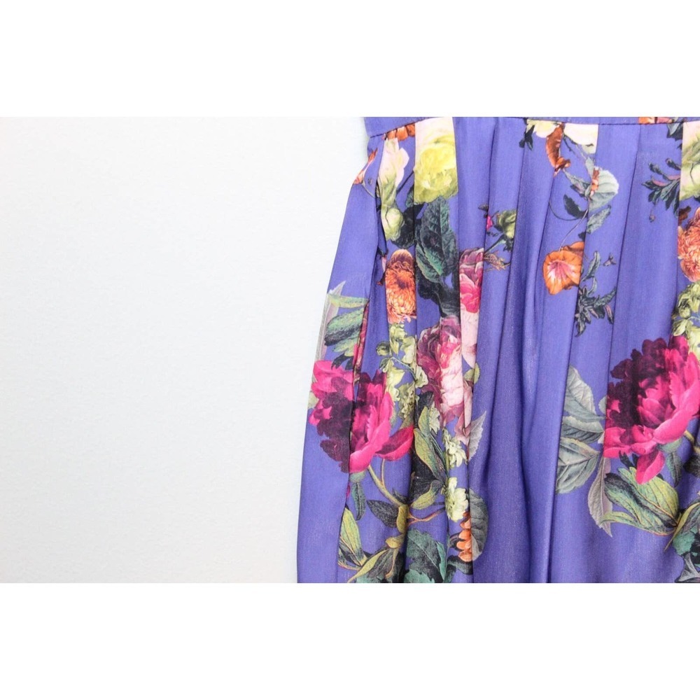 ✨2/$20 ModCloth Bea & Dot Floral Fit Flare Dress Lay of the Landscape XS H14784 - Picture 8 of 12